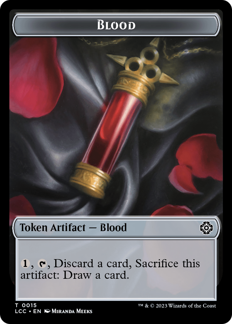 Blood // Vampire (0004) Double-Sided Token [The Lost Caverns of Ixalan Commander Tokens] | The Gaming-Verse