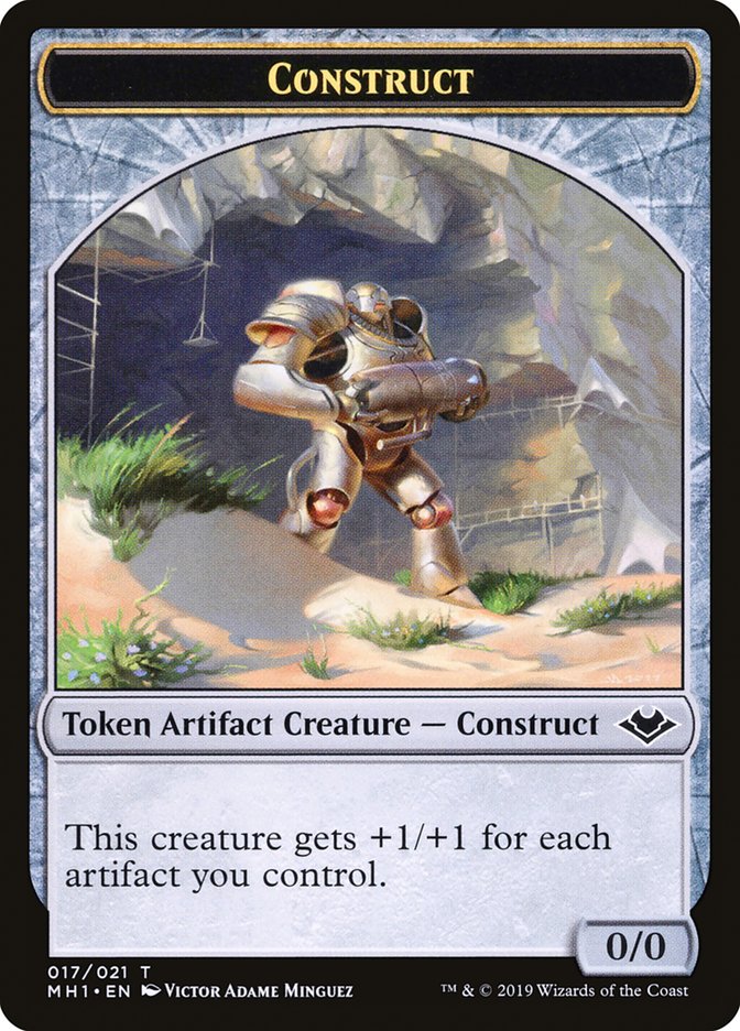 Goblin (010) // Construct (017) Double-Sided Token [Modern Horizons Tokens] | The Gaming-Verse