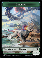 Treasure (21) // Dinosaur Double-Sided Token [March of the Machine Tokens] | The Gaming-Verse