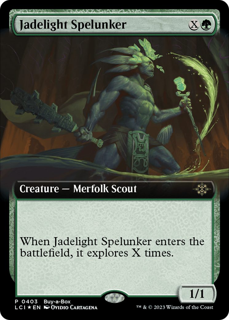 Jadelight Spelunker (Extended Art) (Buy-A-Box) [The Lost Caverns of Ixalan Promos] | The Gaming-Verse