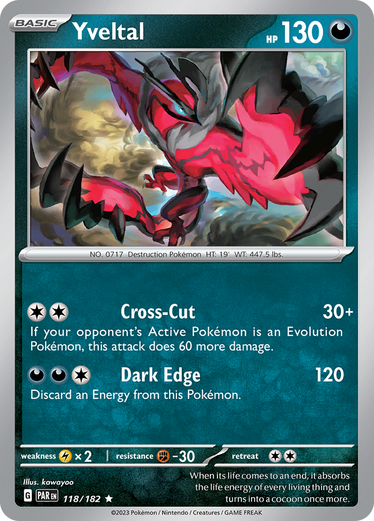 Yveltal (118/182) [Scarlet & Violet: Paradox Rift] | The Gaming-Verse