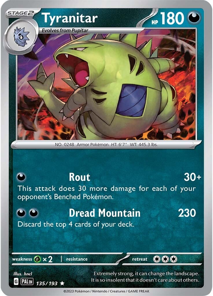 Tyranitar (135/193) [Scarlet & Violet: Paldea Evolved] | The Gaming-Verse