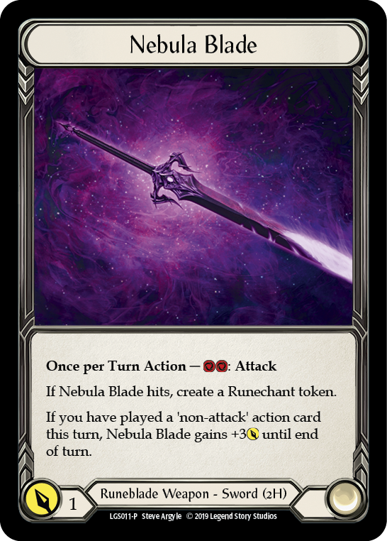 Nebula Blade [LGS011-P] (Promo)  1st Edition Cold Foil | The Gaming-Verse