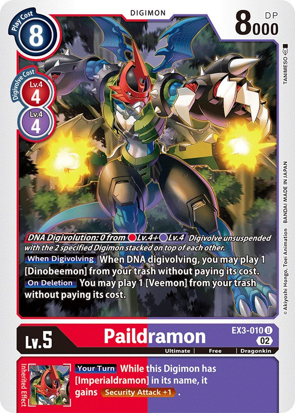 Paildramon [EX3-010] [Draconic Roar] | The Gaming-Verse