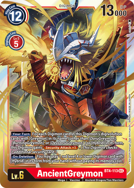 AncientGreymon [BT4-113] [Great Legend] | The Gaming-Verse