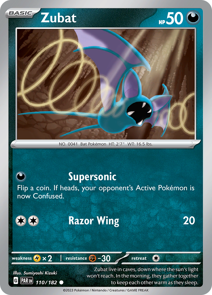 Zubat (110/182) [Scarlet & Violet: Paradox Rift] | The Gaming-Verse