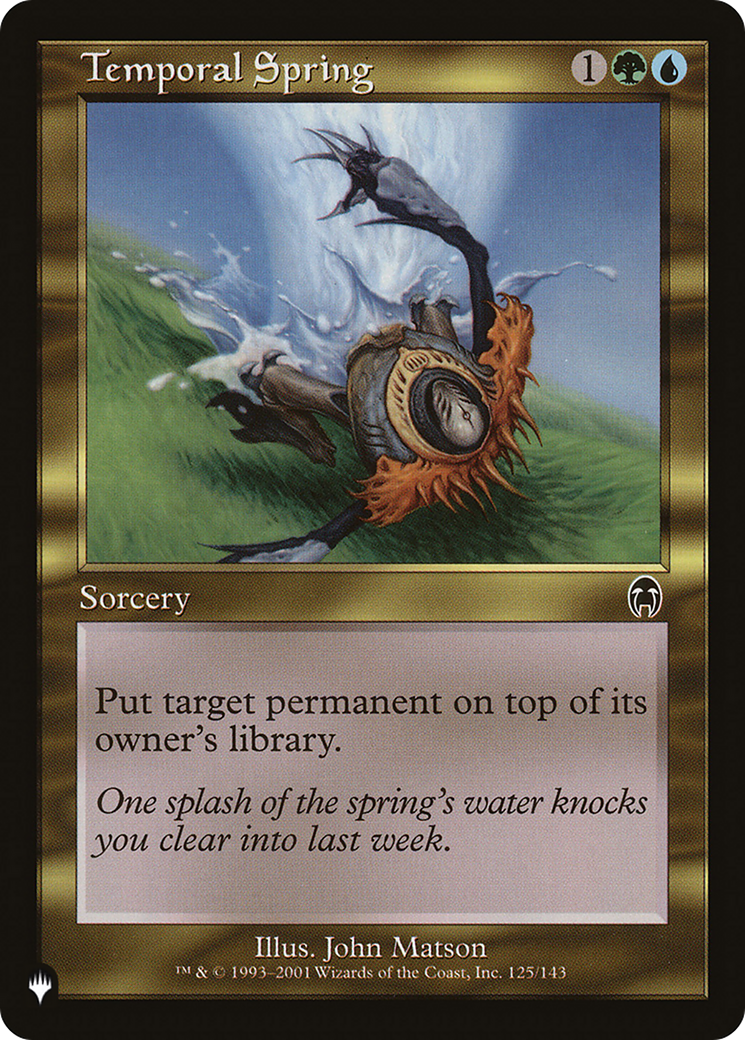 Temporal Spring [The List Reprints] | The Gaming-Verse