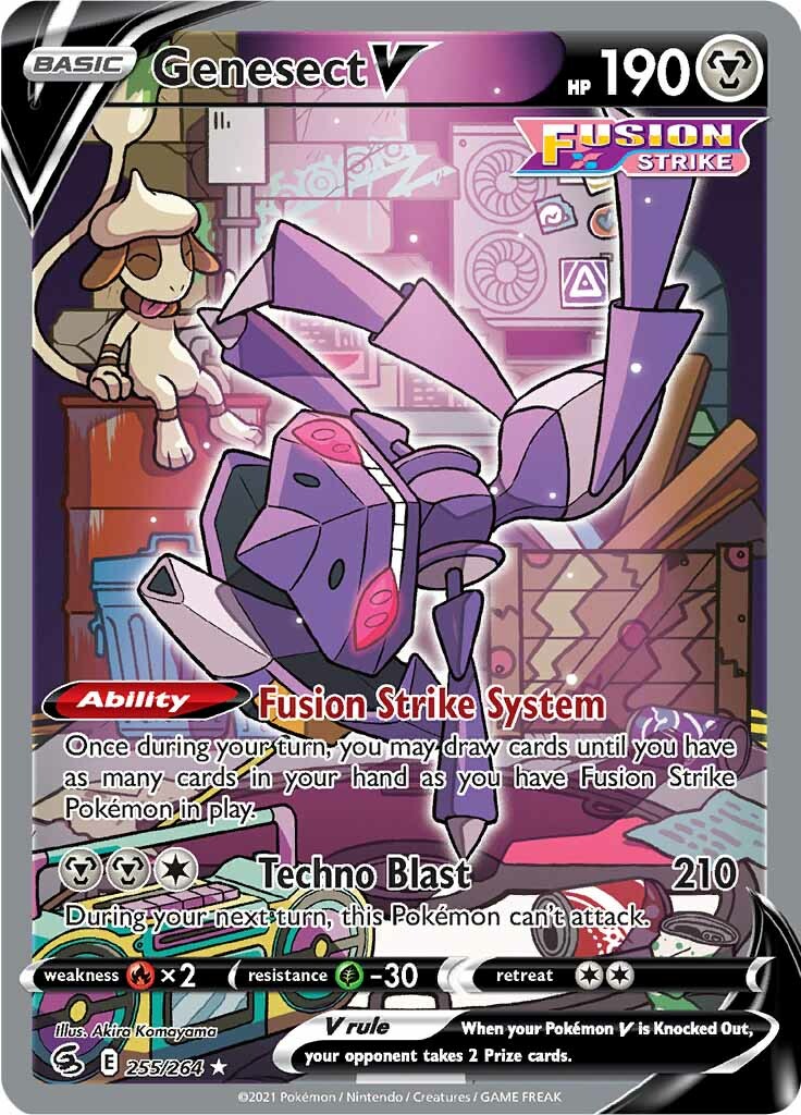 Genesect V (255/264) [Sword & Shield: Fusion Strike] | The Gaming-Verse