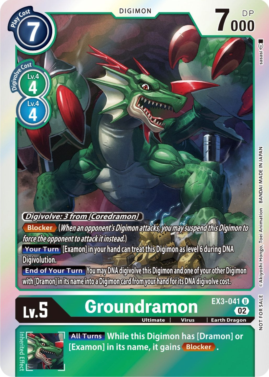 Groundramon [EX3-041] (Alternate Art) [Draconic Roar] | The Gaming-Verse