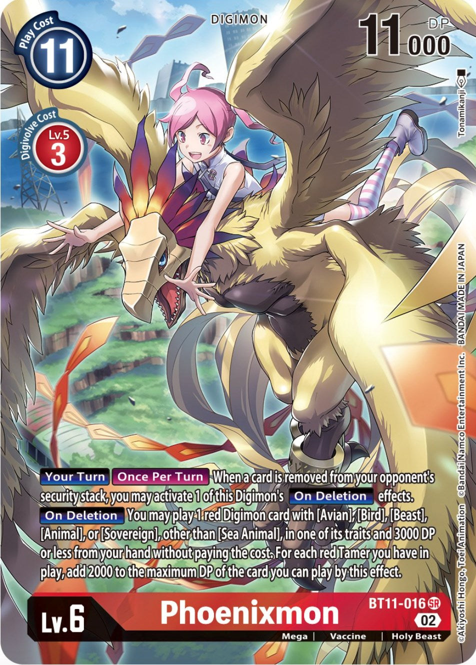 Phoenixmon [BT11-016] (Alternate Art) [Dimensional Phase] | The Gaming-Verse