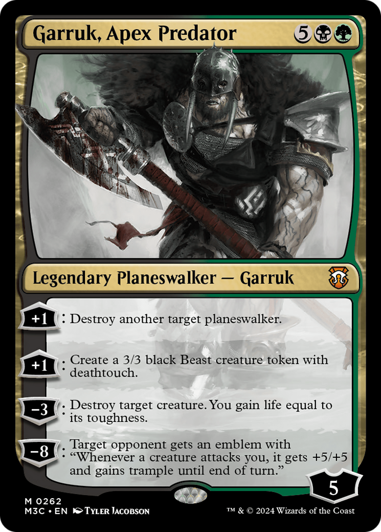 Garruk, Apex Predator (Ripple Foil) [Modern Horizons 3 Commander] | The Gaming-Verse