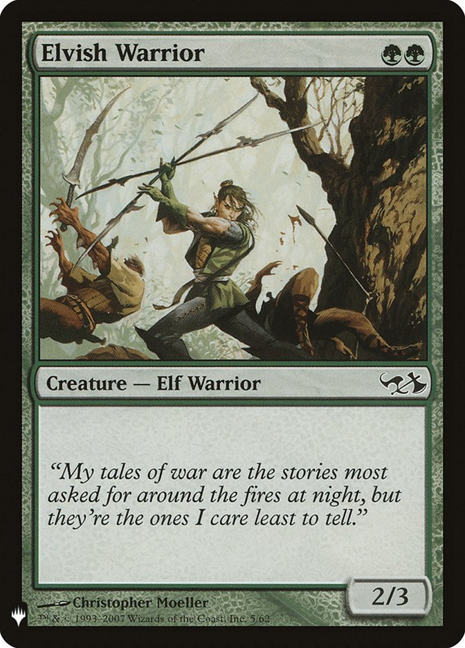 Elvish Warrior [Mystery Booster] | The Gaming-Verse
