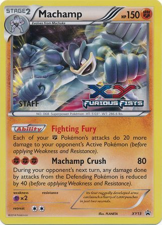 Machamp (XY13) (Staff) [XY: Black Star Promos] | The Gaming-Verse