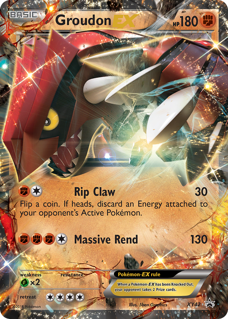 Groudon EX (XY42) [XY: Black Star Promos] | The Gaming-Verse