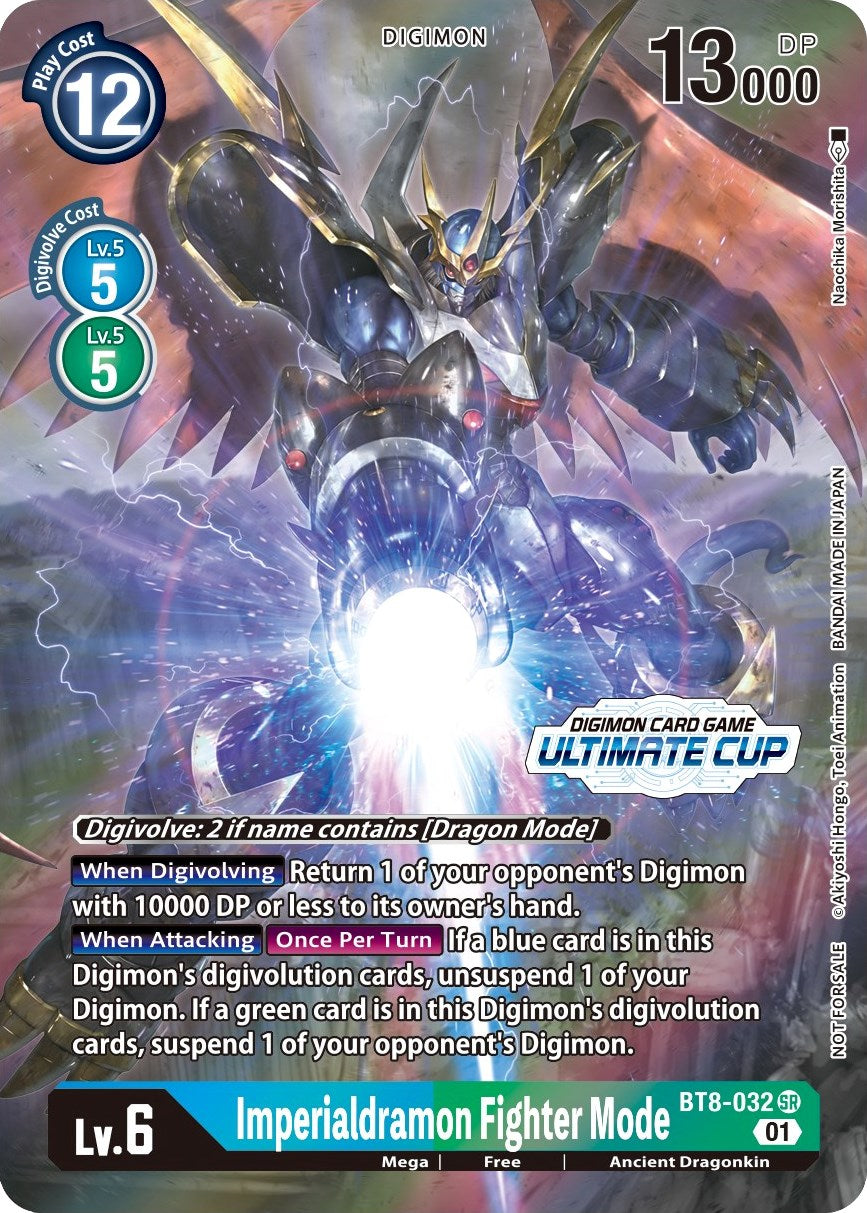 Imperialdramon Fighter Mode [BT8-032] (April Ultimate Cup 2022) [New Awakening Promos] | The Gaming-Verse