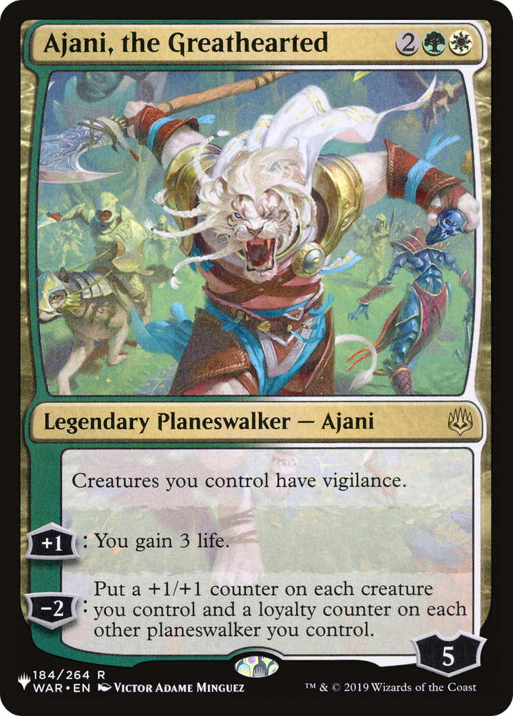 Ajani, the Greathearted [The List Reprints] | The Gaming-Verse