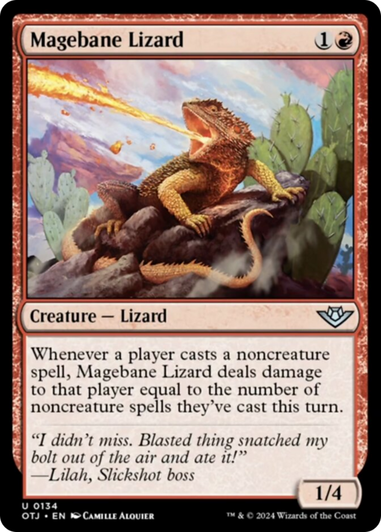 Magebane Lizard [Outlaws of Thunder Junction] | The Gaming-Verse