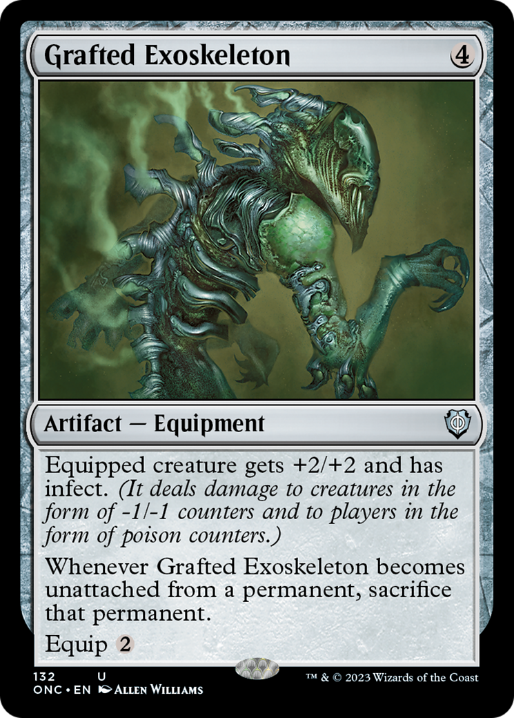 Grafted Exoskeleton [Phyrexia: All Will Be One Commander] | The Gaming-Verse