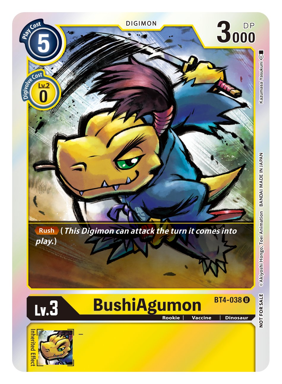 BushiAgumon [BT4-038] (Event Pack 2) [Great Legend] | The Gaming-Verse