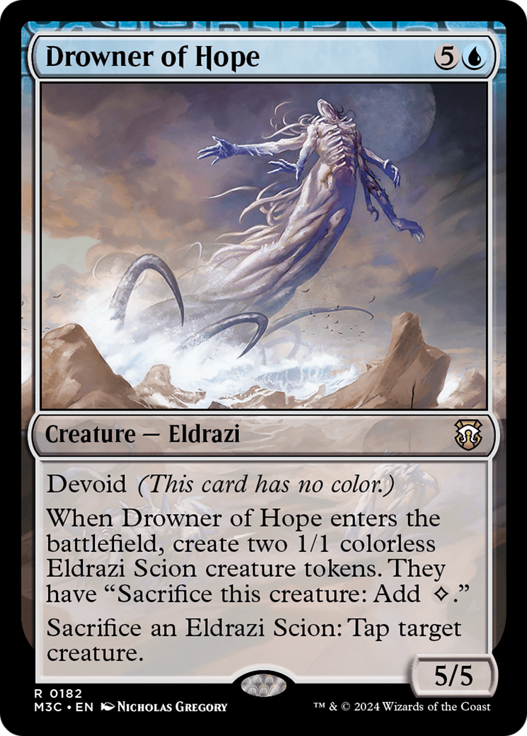 Drowner of Hope (Ripple Foil) [Modern Horizons 3 Commander] | The Gaming-Verse