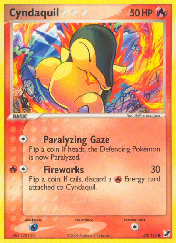 Cyndaquil (54/115) [EX: Unseen Forces] | The Gaming-Verse