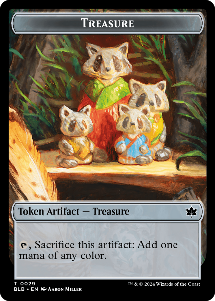 Rabbit // Treasure Double-Sided Token [Bloomburrow Tokens] | The Gaming-Verse