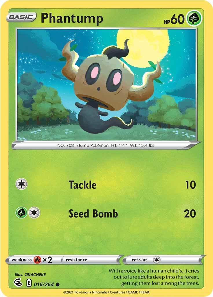 Phantump (016/264) [Sword & Shield: Fusion Strike] | The Gaming-Verse