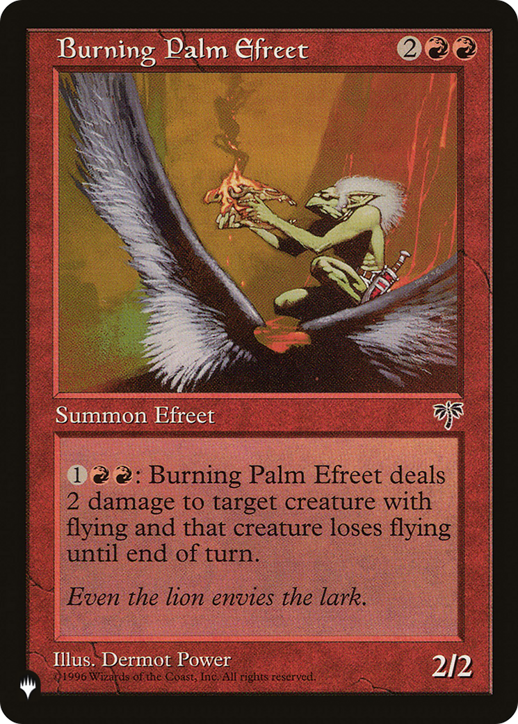 Burning Palm Efreet [The List Reprints] | The Gaming-Verse