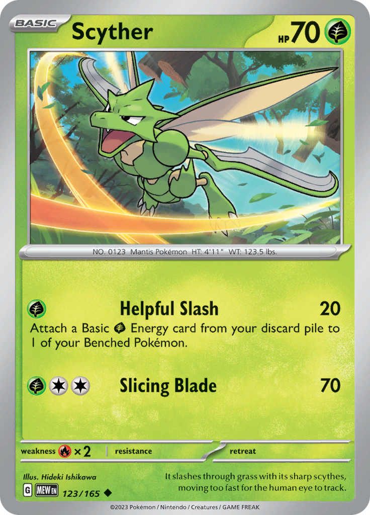 Scyther (123/165) [Scarlet & Violet: 151] | The Gaming-Verse