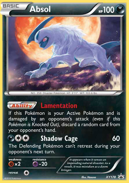 Absol (XY178) [XY: Black Star Promos] | The Gaming-Verse