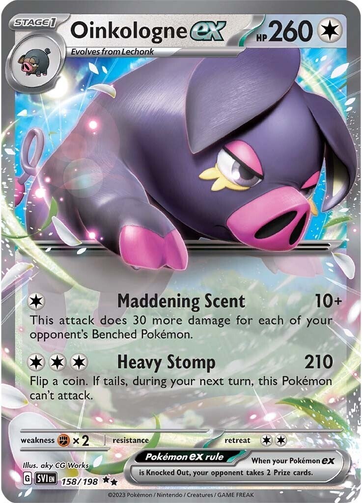 Oinkalogne ex (158/198) (Jumbo Card) [Scarlet & Violet: Base Set] | The Gaming-Verse