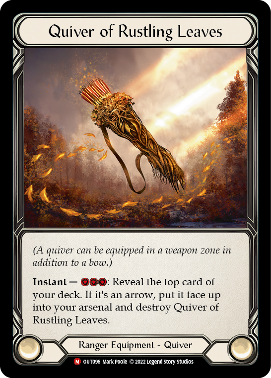 Quiver of Rustling Leaves [OUT096] (Outsiders)  Rainbow Foil | The Gaming-Verse