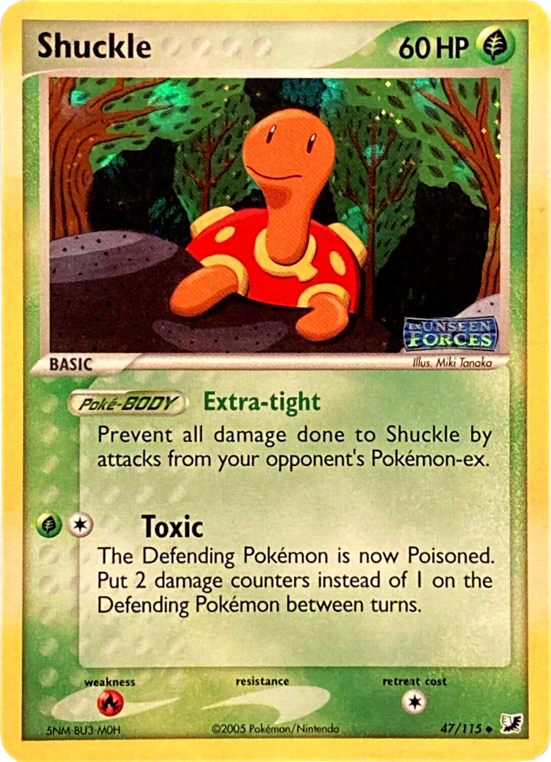 Shuckle (47/115) (Stamped) [EX: Unseen Forces] | The Gaming-Verse