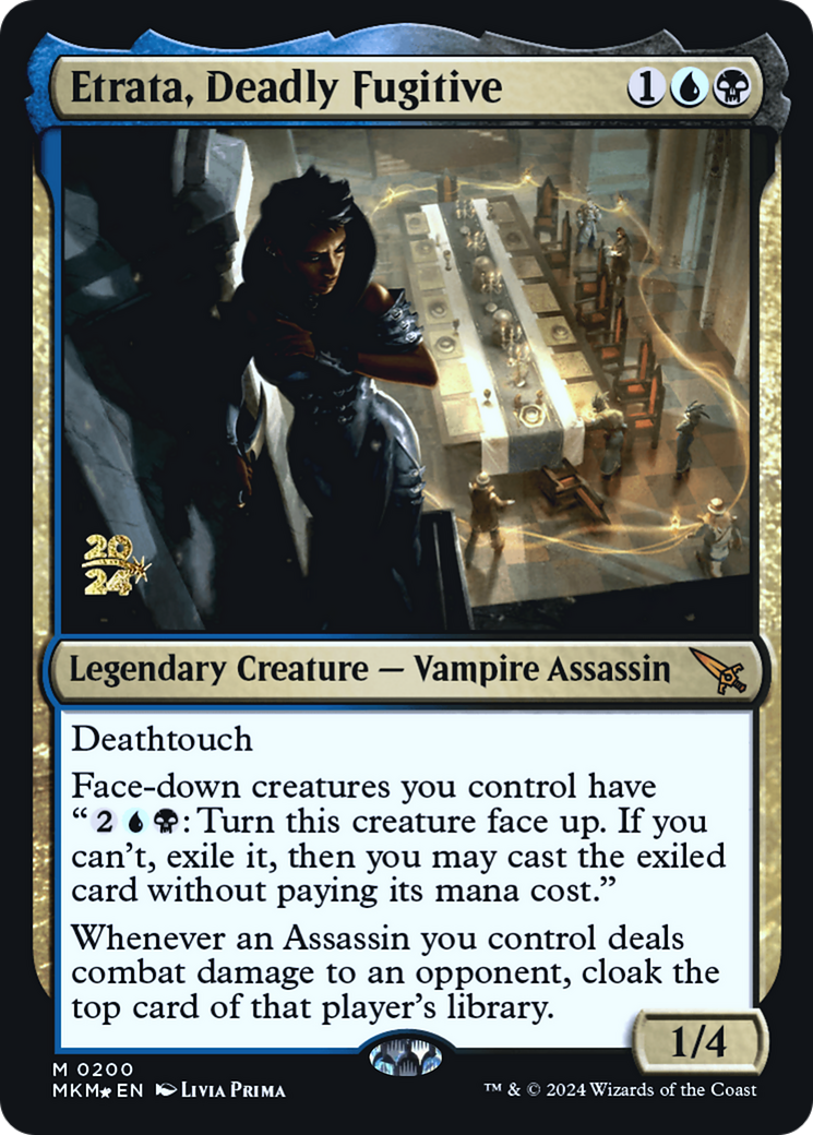 Etrata, Deadly Fugitive [Murders at Karlov Manor Prerelease Promos] | The Gaming-Verse