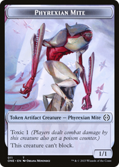 Phyrexian Mite (011) // Phyrexian Golem Double-Sided Token [Phyrexia: All Will Be One Tokens] | The Gaming-Verse