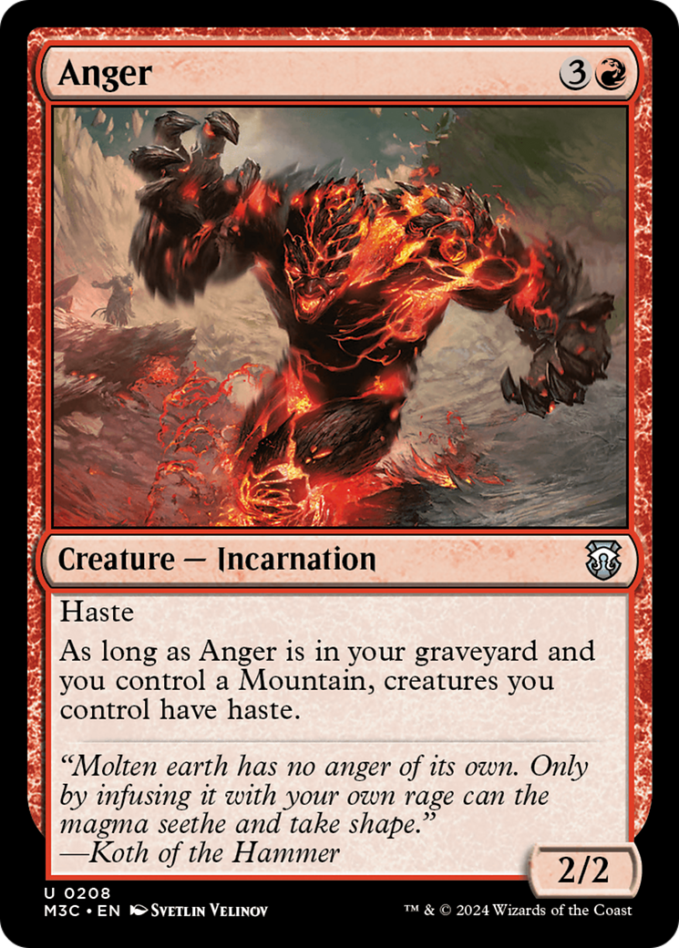 Anger [Modern Horizons 3 Commander] | The Gaming-Verse