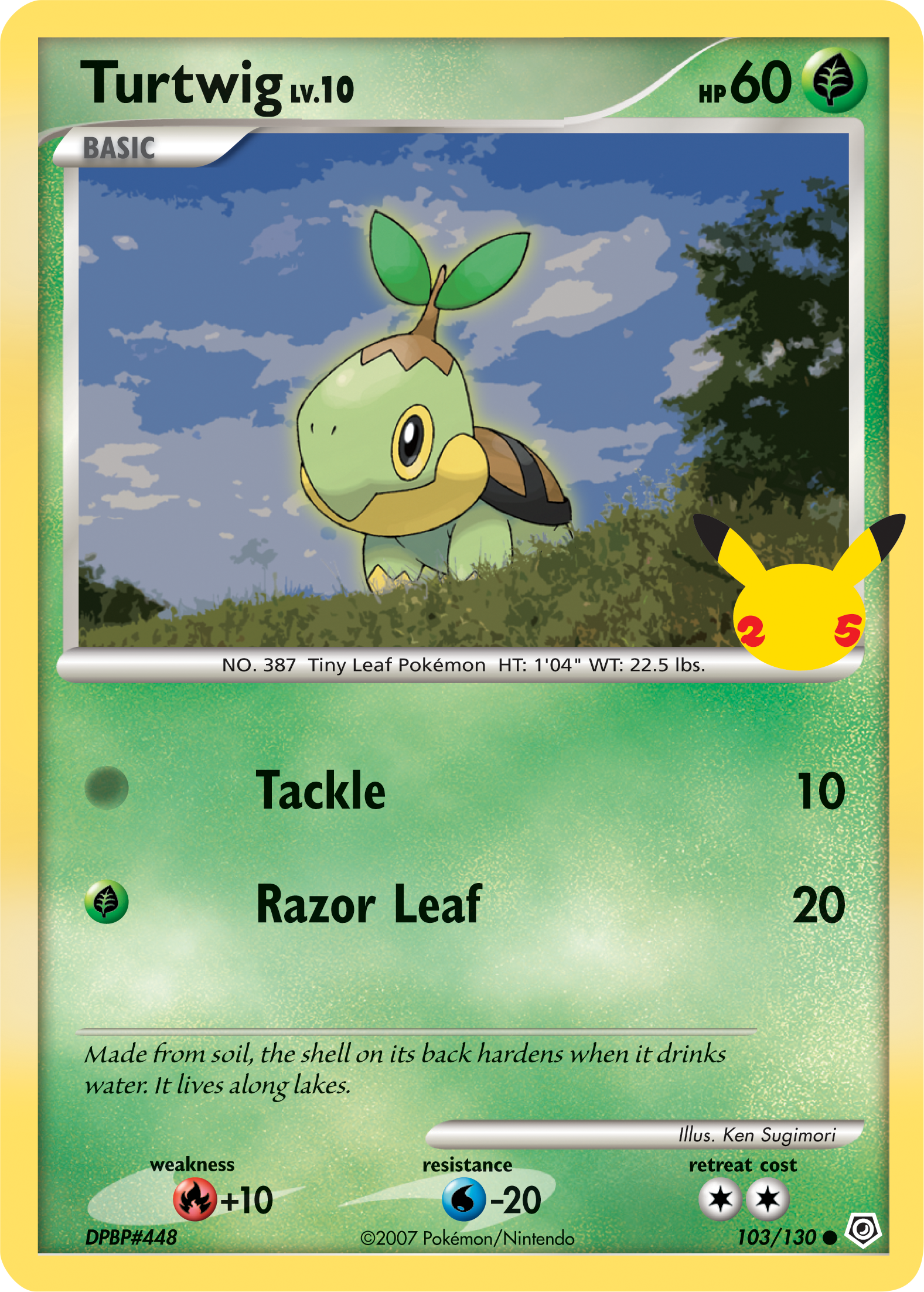 Turtwig (103/130) (Jumbo Card) [First Partner Pack] | The Gaming-Verse