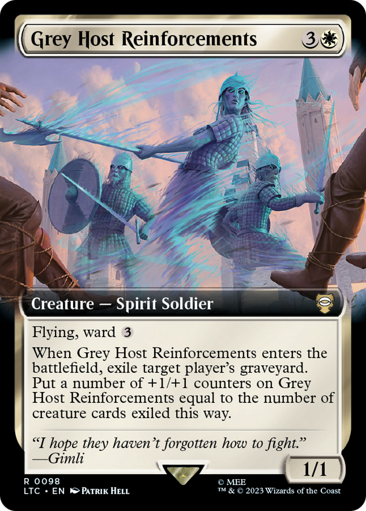 Grey Host Reinforcements (Extended Art) [The Lord of the Rings: Tales of Middle-Earth Commander] | The Gaming-Verse