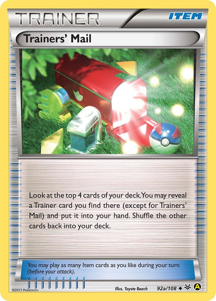 Trainers' Mail (92a/108) [Alternate Art Promos] | The Gaming-Verse