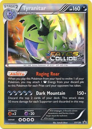 Tyranitar (XY130) (Staff) [XY: Black Star Promos] | The Gaming-Verse