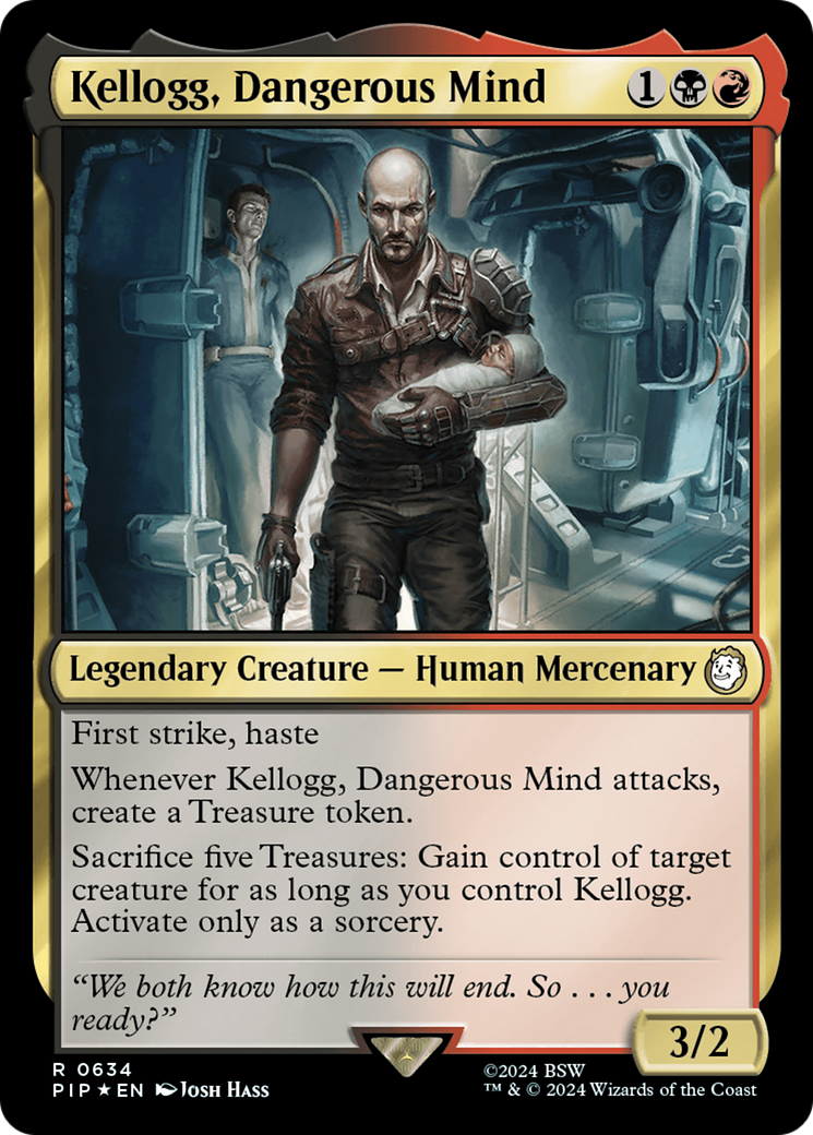 Kellogg, Dangerous Mind (Surge Foil) [Fallout] | The Gaming-Verse