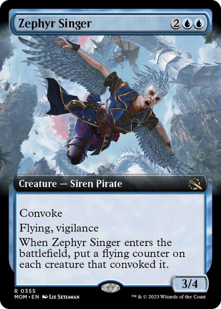 Zephyr Singer (Extended Art) [March of the Machine] | The Gaming-Verse