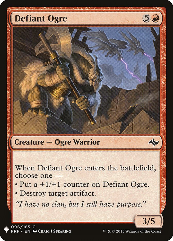 Defiant Ogre [Mystery Booster] | The Gaming-Verse