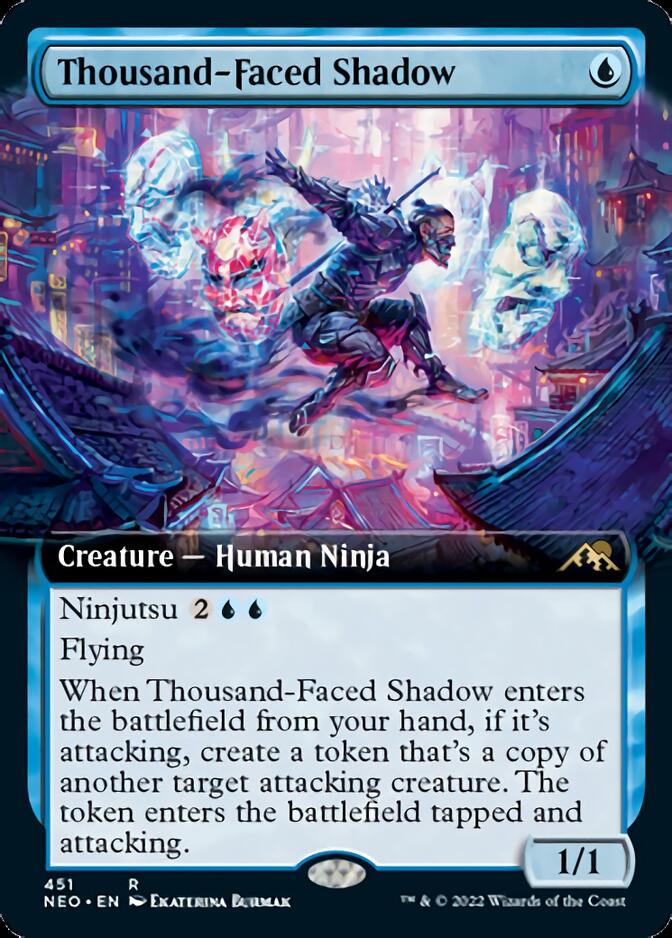 Thousand-Faced Shadow (Extended Art) [Kamigawa: Neon Dynasty] | The Gaming-Verse