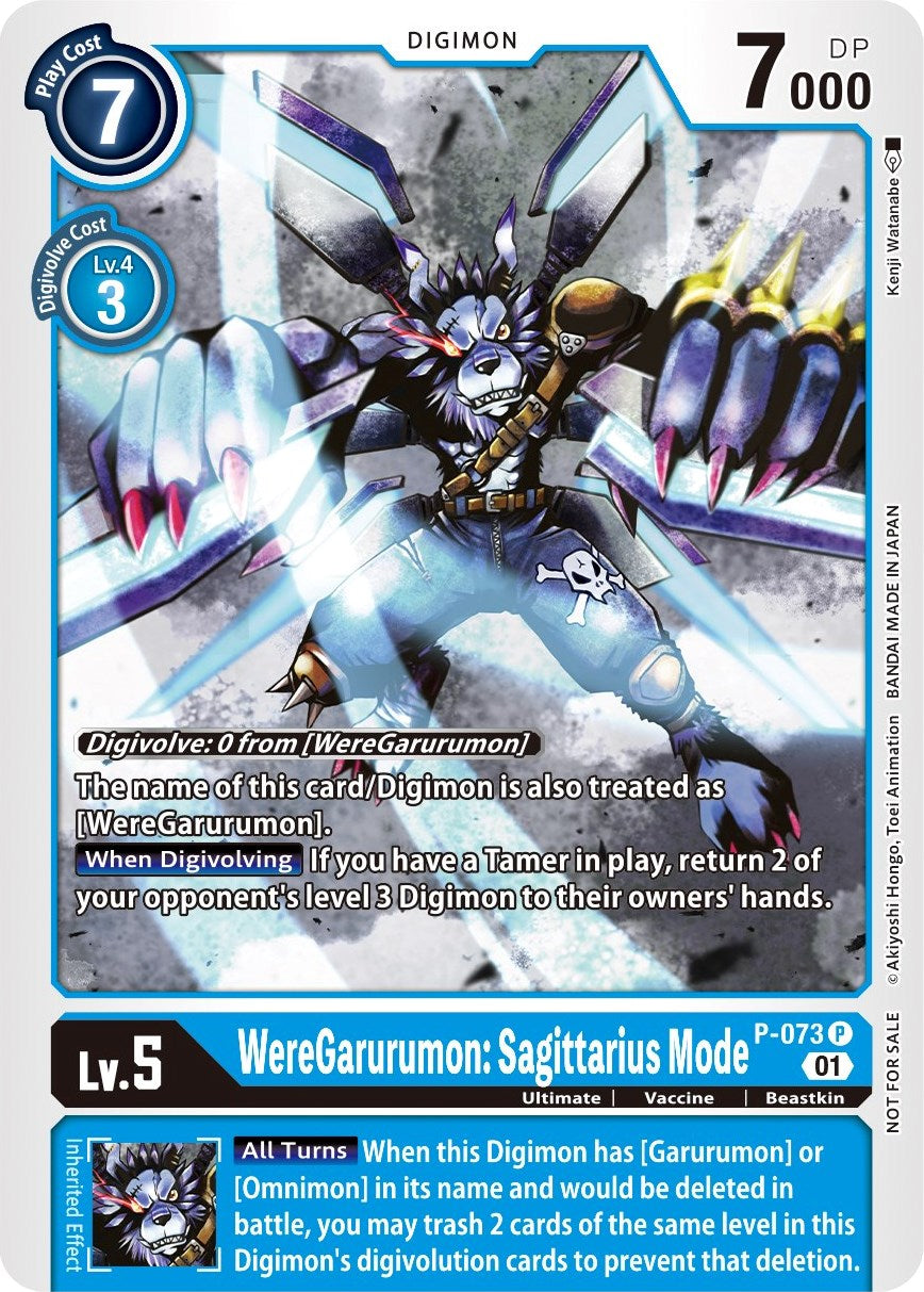 WereGarurumon: Sagittarius Mode [P-073] (Update Pack) [Promotional Cards] | The Gaming-Verse