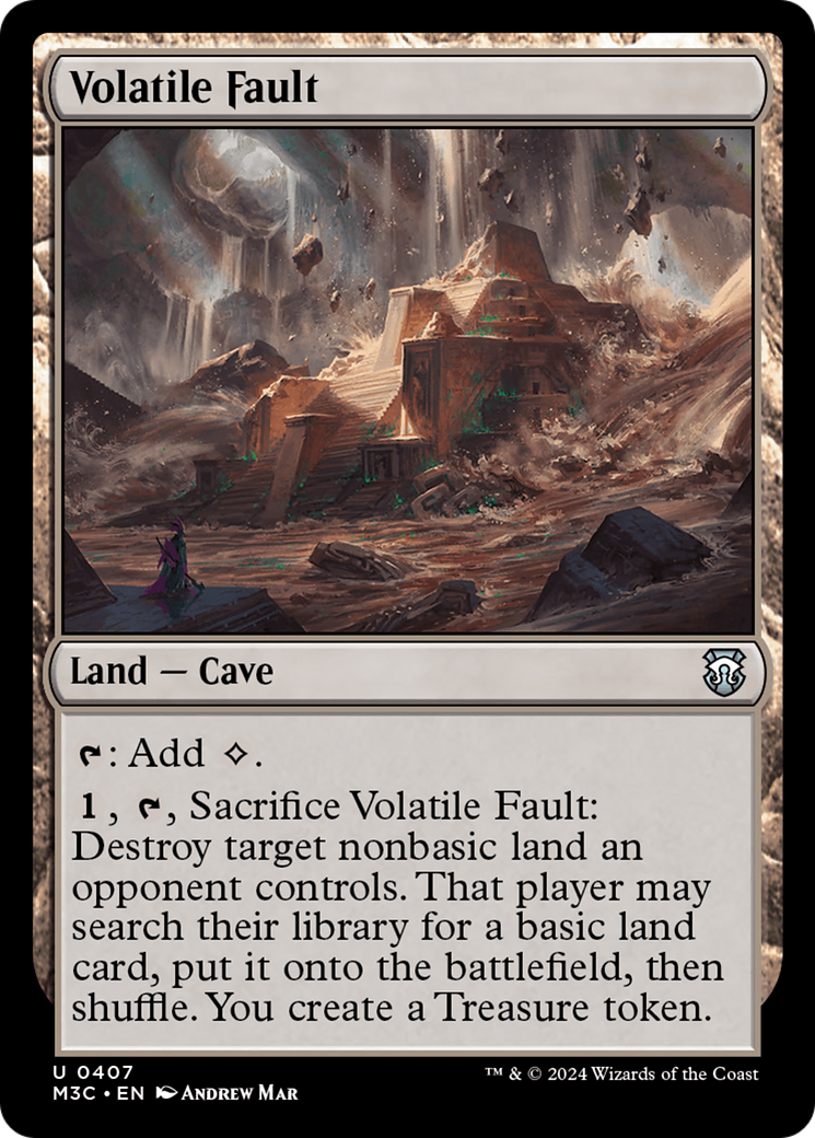 Volatile Fault (Ripple Foil) [Modern Horizons 3 Commander] | The Gaming-Verse