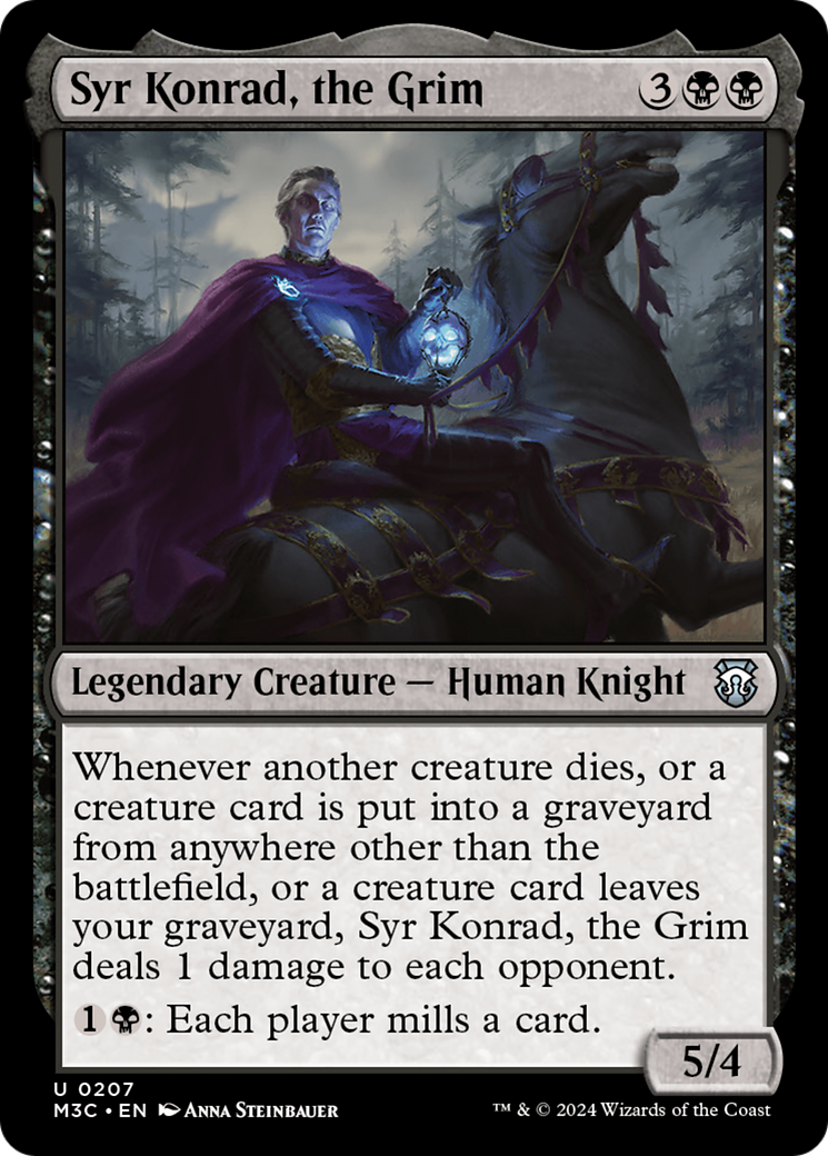 Syr Konrad, the Grim (Ripple Foil) [Modern Horizons 3 Commander] | The Gaming-Verse