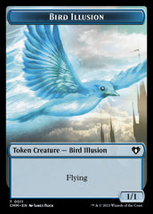 Thopter // Bird Illusion Double-Sided Token [Commander Masters Tokens] | The Gaming-Verse