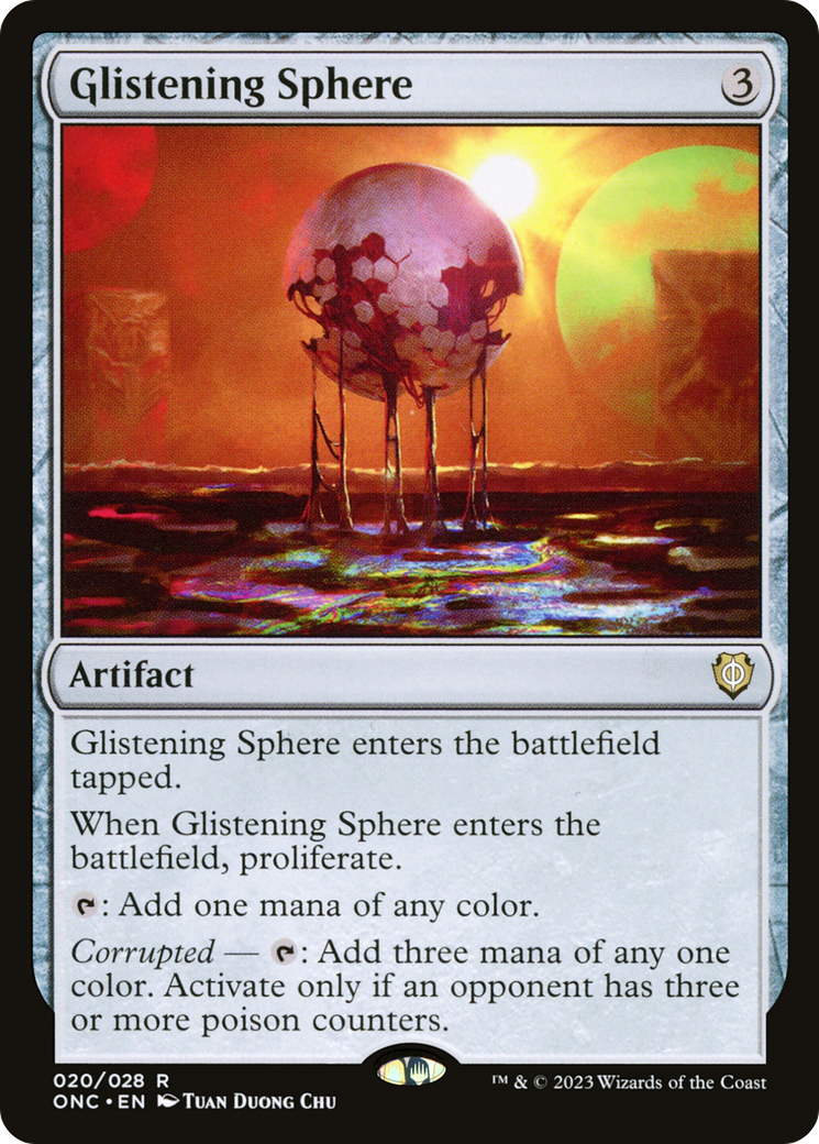 Glistening Sphere [Phyrexia: All Will Be One Commander] | The Gaming-Verse