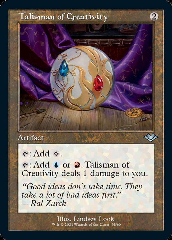 Talisman of Creativity (Retro Foil Etched) [Modern Horizons] | The Gaming-Verse